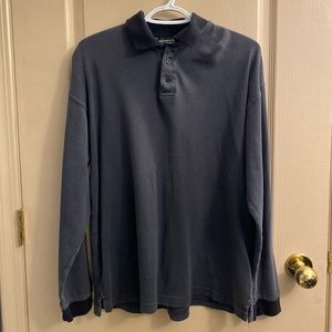 Collard long sleeve sweater